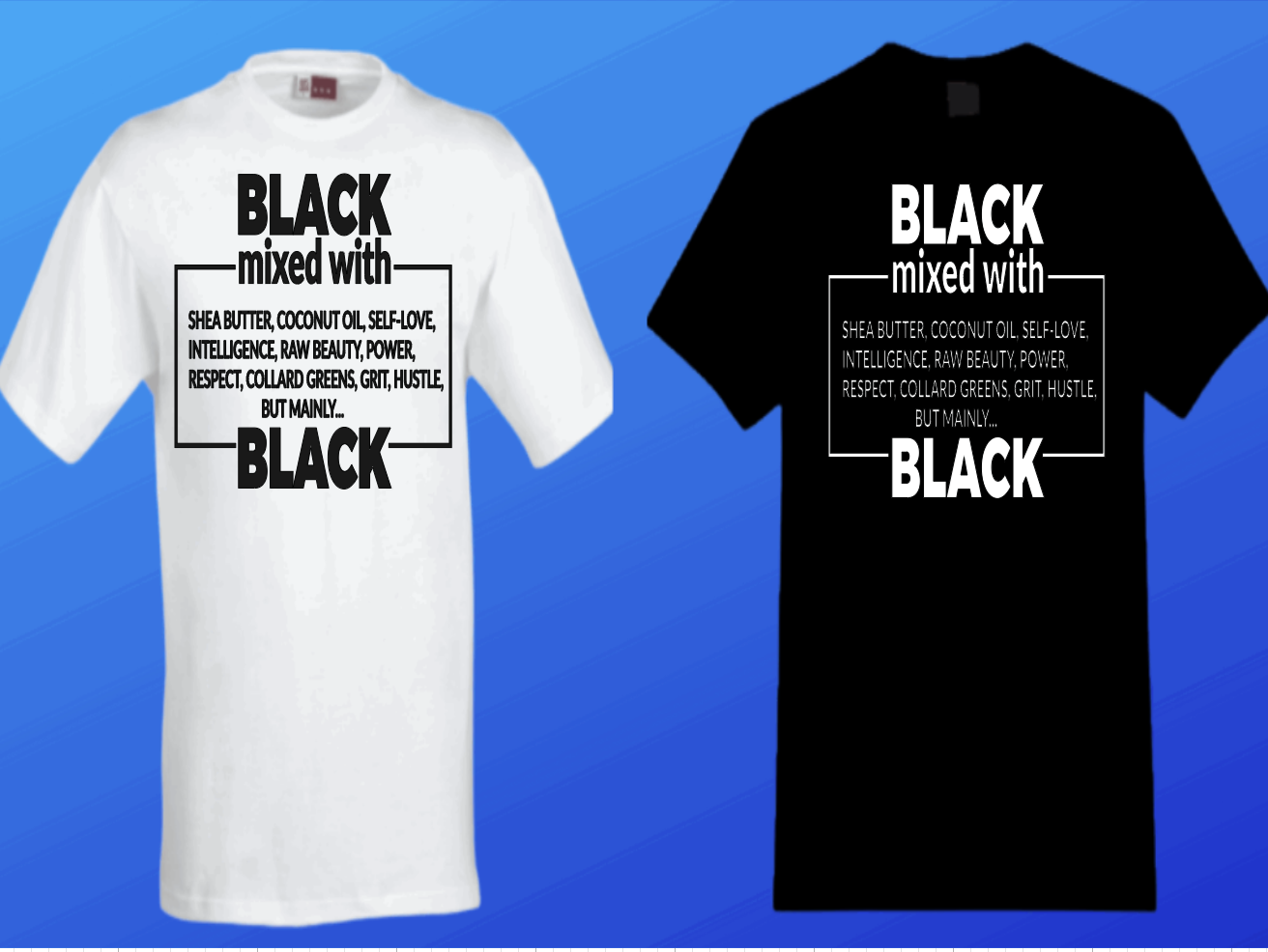 Black Mixed with Black