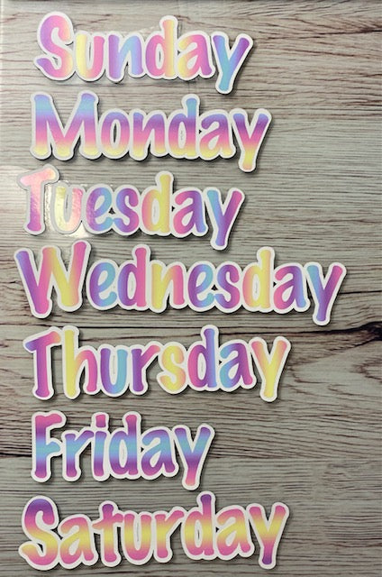 Magnetic Days of the Week